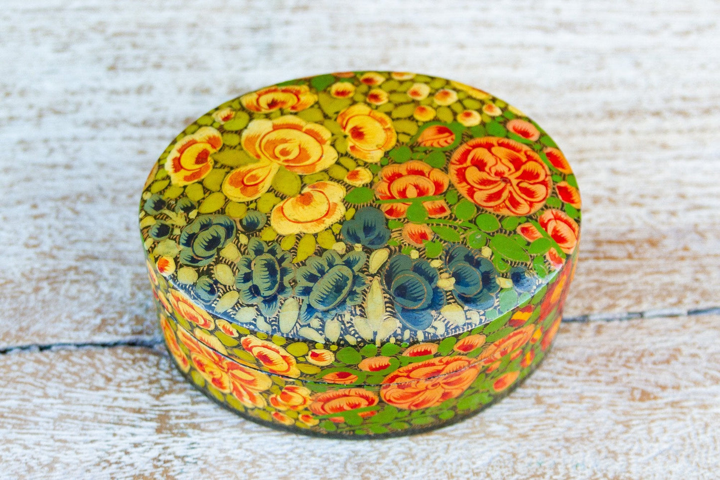 Multicolor Floral Kashmiri Tikka Box