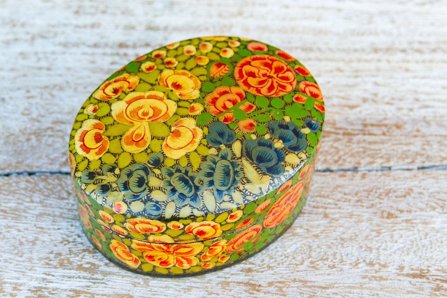 Multicolor Floral Kashmiri Tikka Box