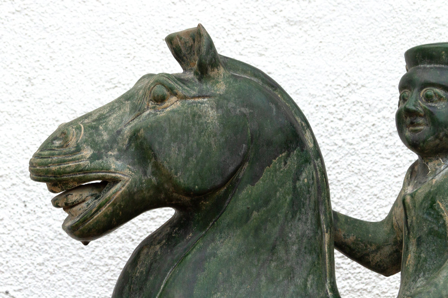 Large Vintage Tang Dynasty Style Horse & Rider