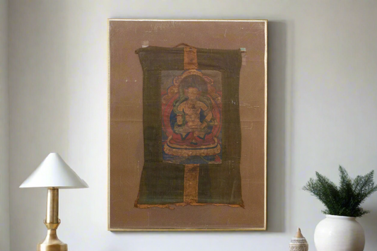 Antique Whispers of Enlightenment Tibetan Thangka