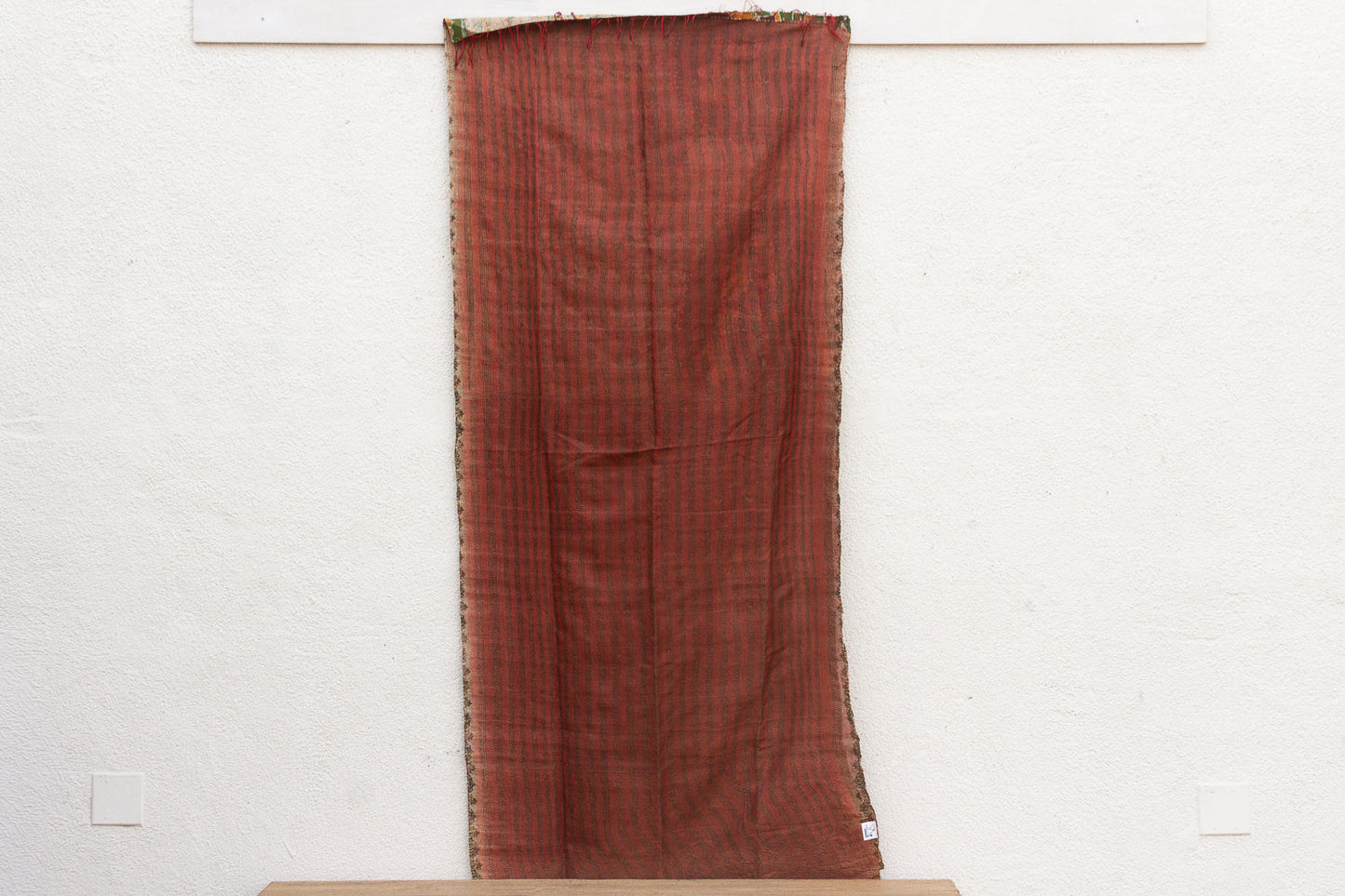 Vintage Desert Elephant Silk Kantha Reversible Throw