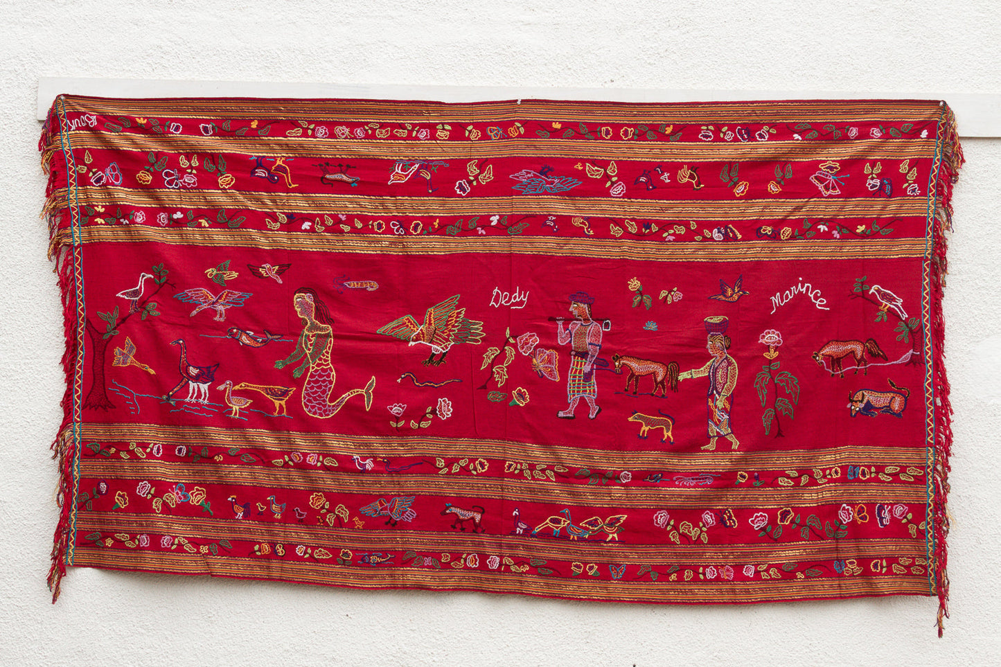 Antique Indonesian Narrative Story Cloth
