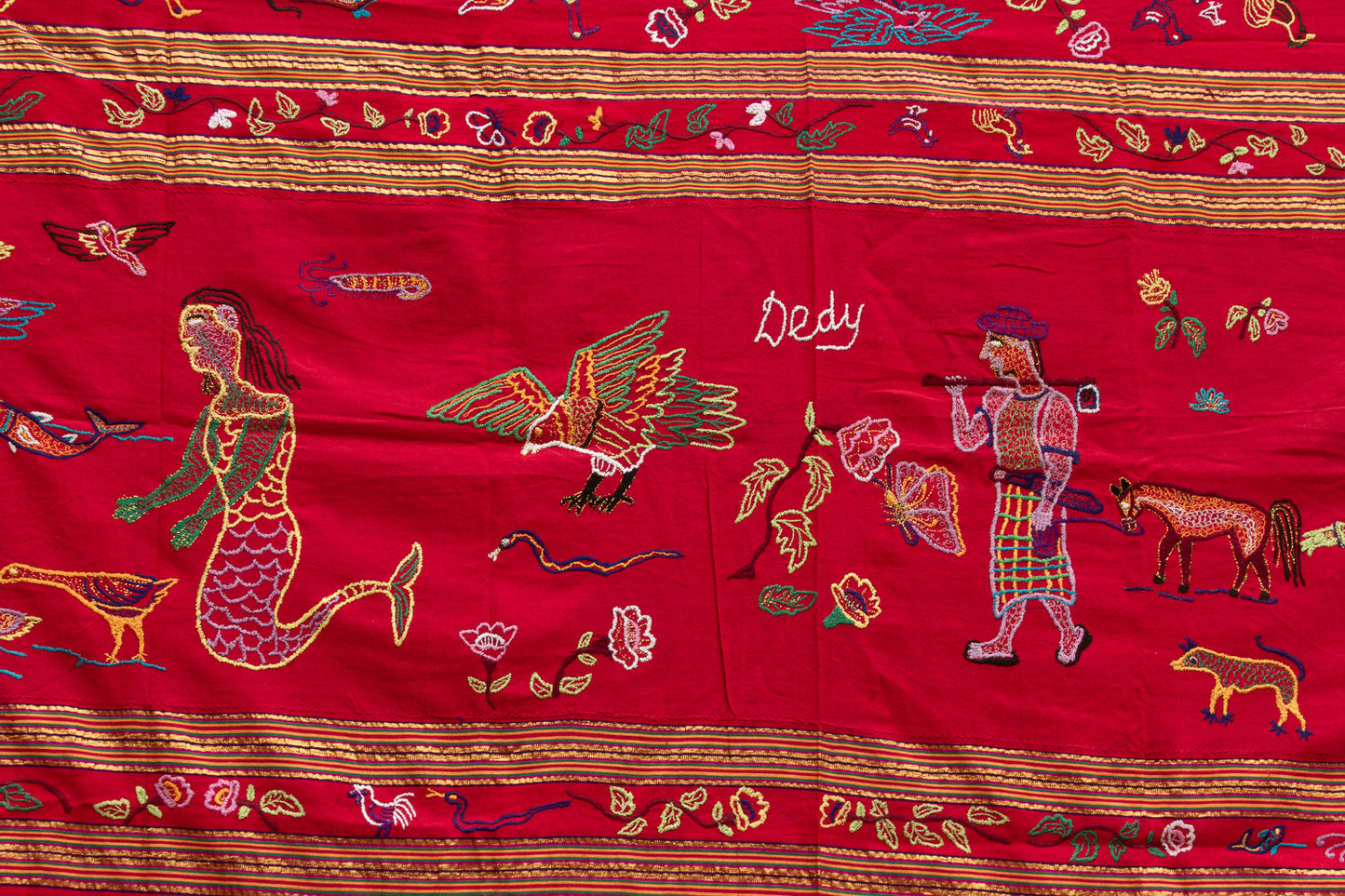Antique Indonesian Narrative Story Cloth
