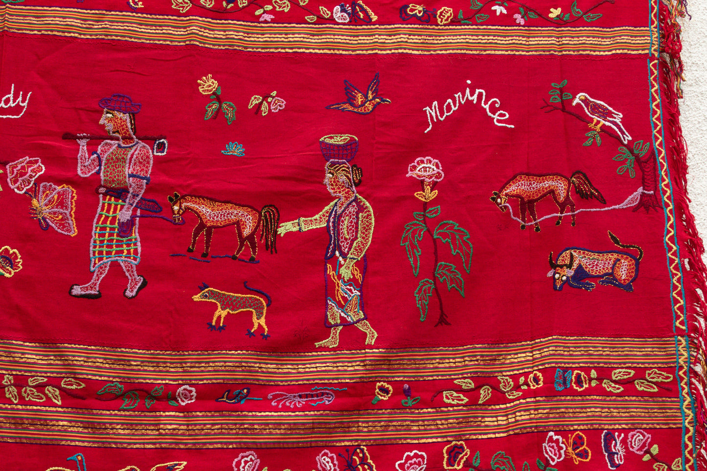 Antique Indonesian Narrative Story Cloth