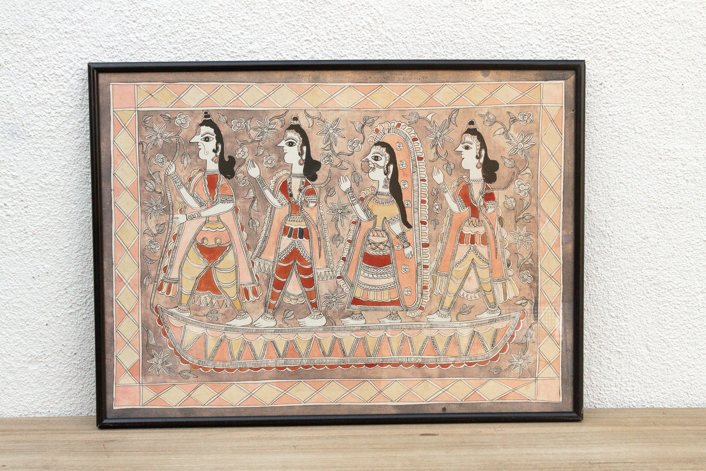 Madhubani Magic Antique Indian Painting