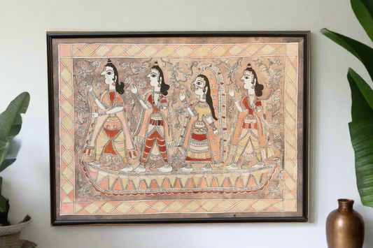 Madhubani Magic Antique Indian Painting