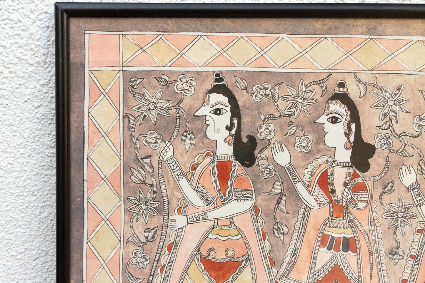 Madhubani Magic Antique Indian Painting
