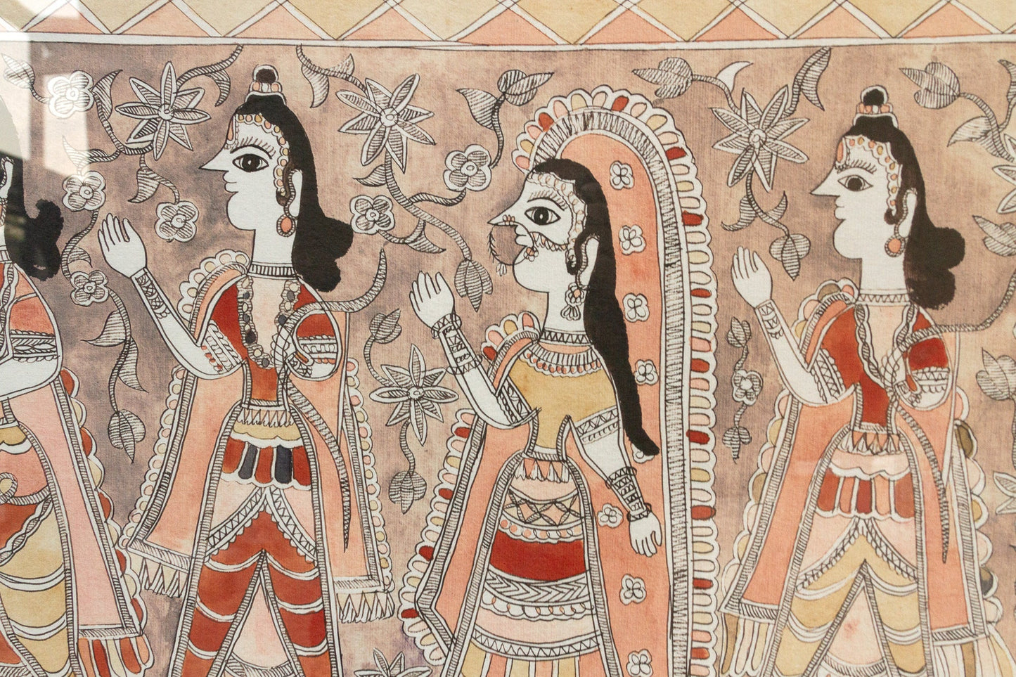 Madhubani Magic Antique Indian Painting