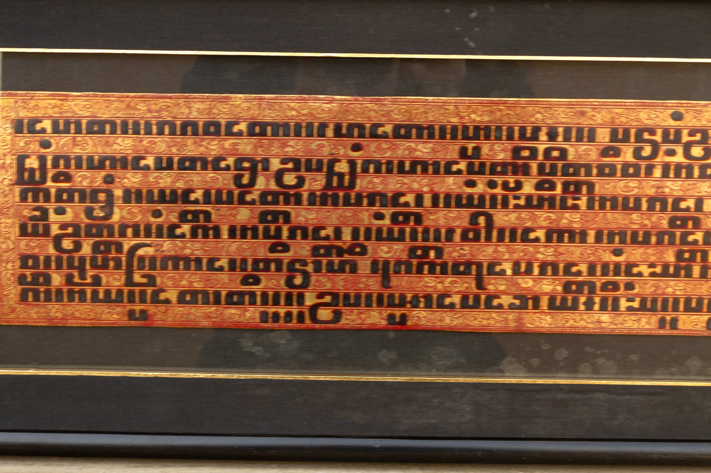 19th Century Antique Framed Burmese Manuscript