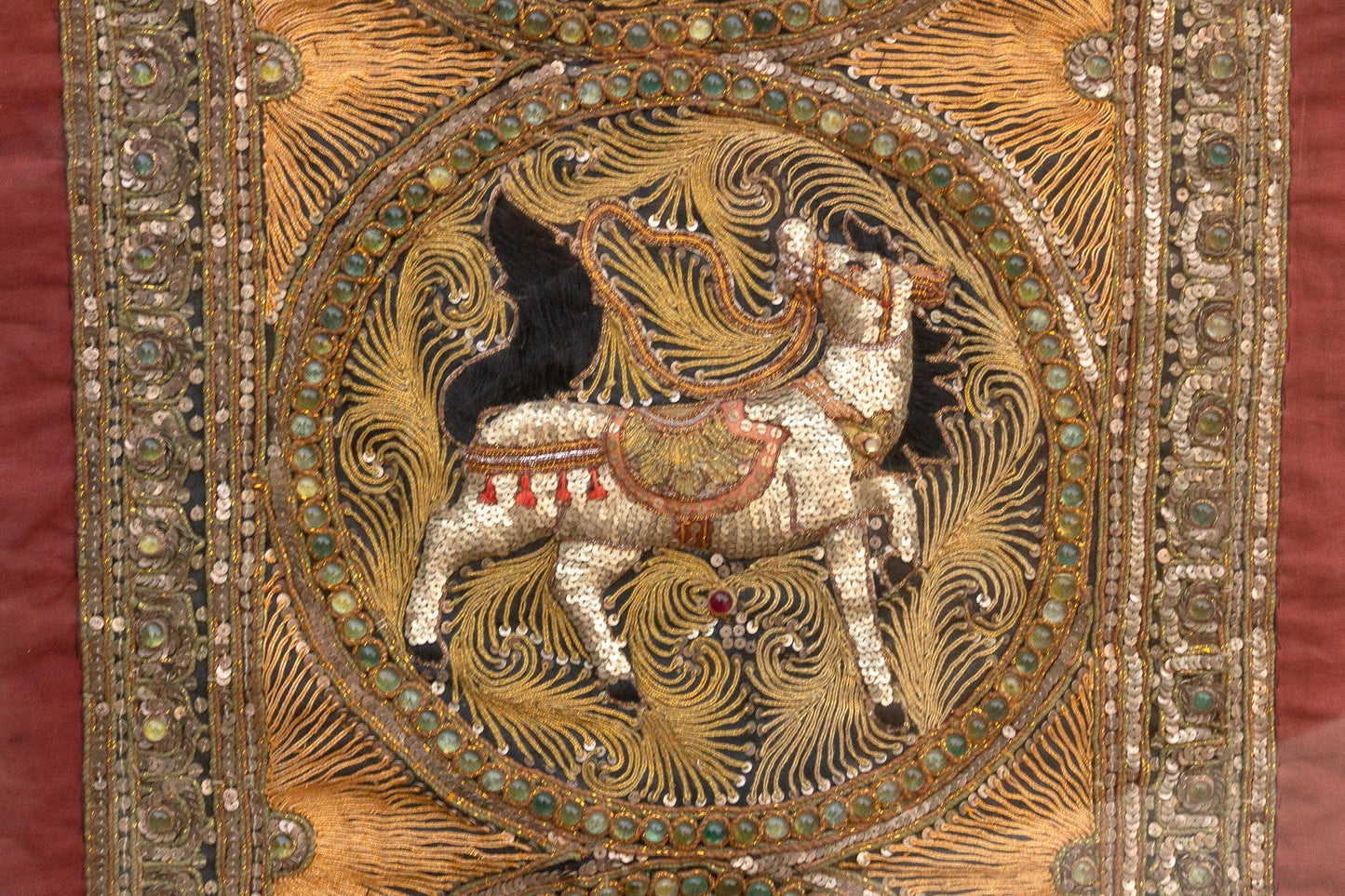 Antique Southeast Asian Golden Tapestry