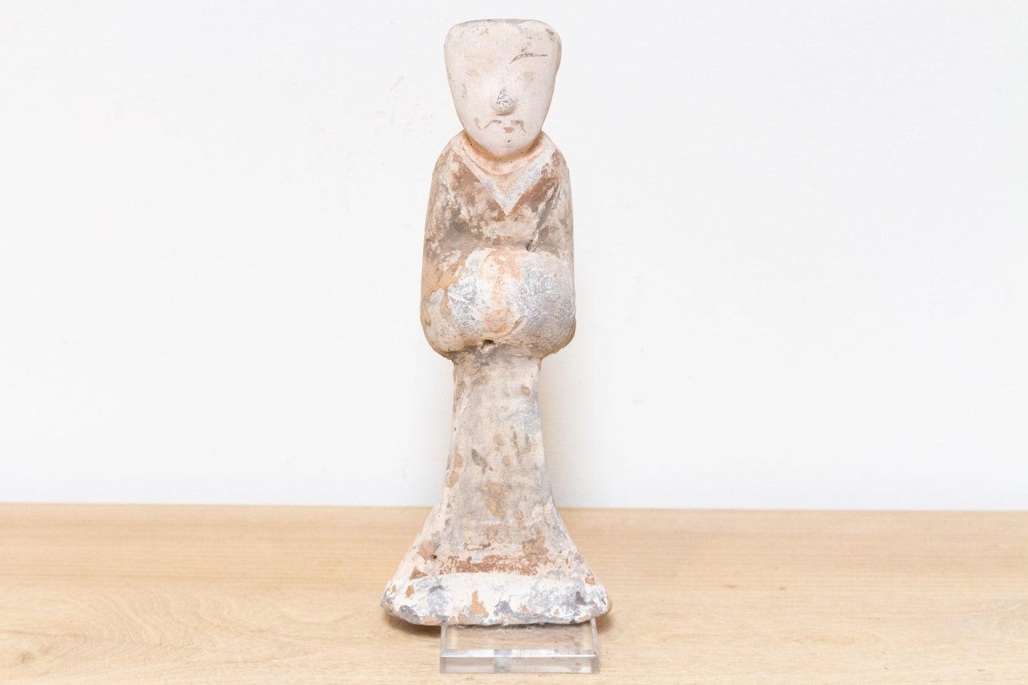 Antique Han Dynasty Style Chinese Terracotta Attendant Sculpture