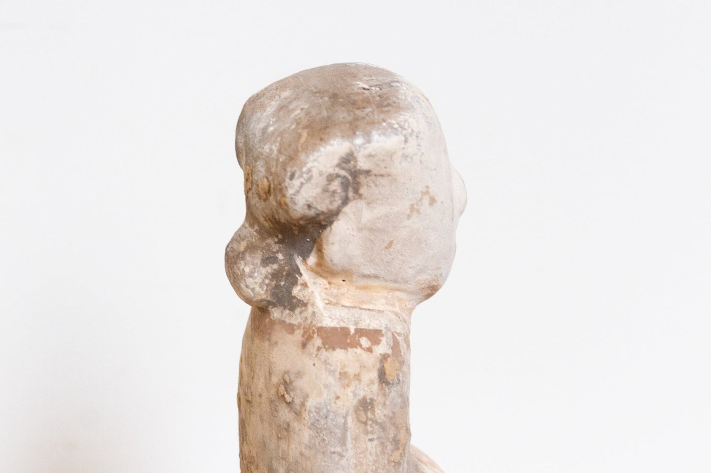Antique Han Dynasty Style Chinese Terracotta Attendant Sculpture