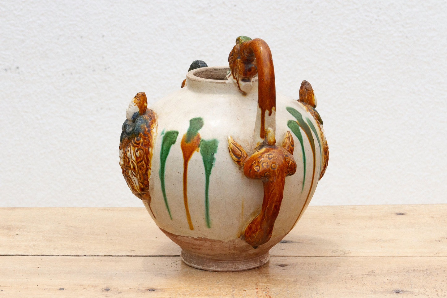 Vintage Tang Dynasty Style Sancai Jug