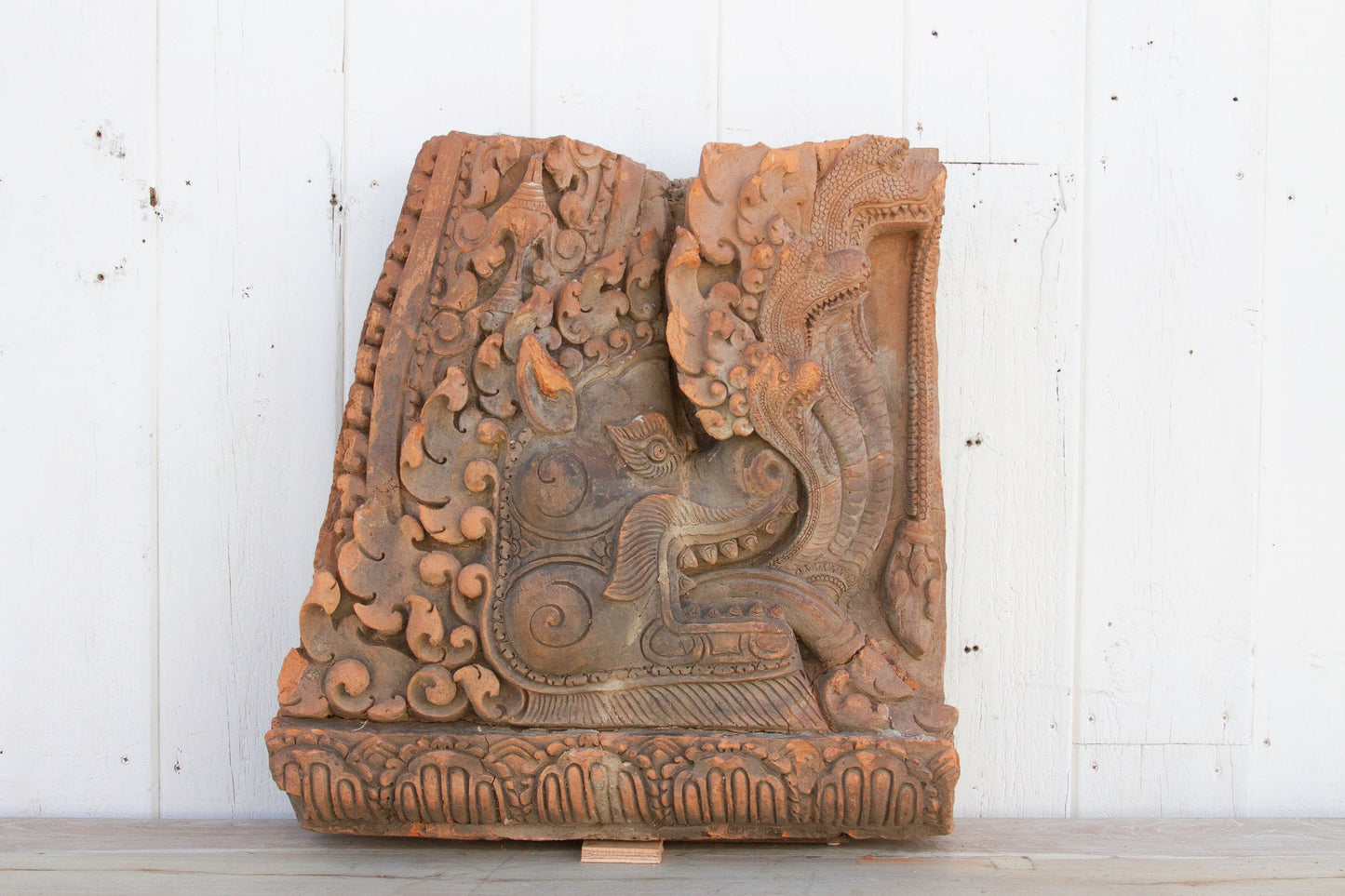Exceptional Antique Carved Thai Dragon Temple Carving
