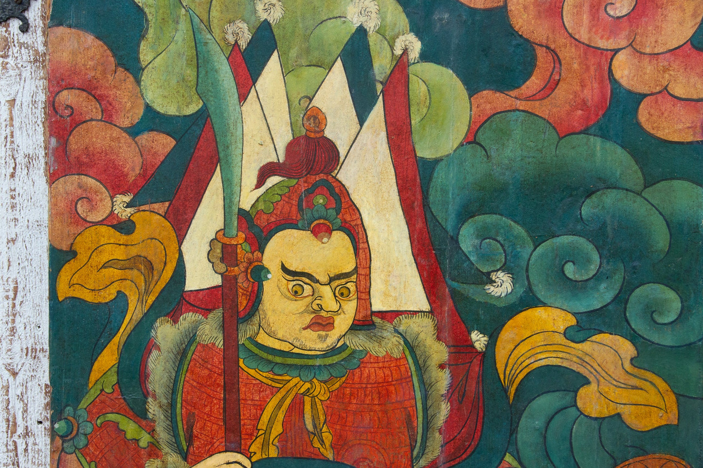 Colorful Antique Tibetan "Khan" Door Panel