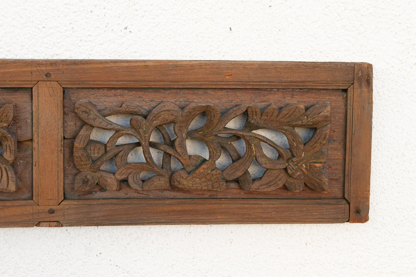 Golden Lotus, Antique Asian Carving