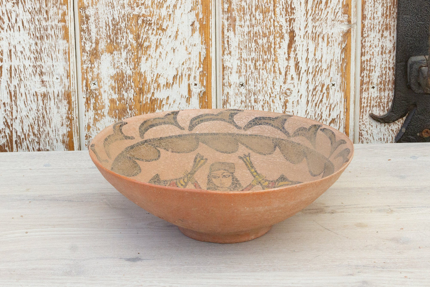 Antique Islamic Persian Pottery Bowl