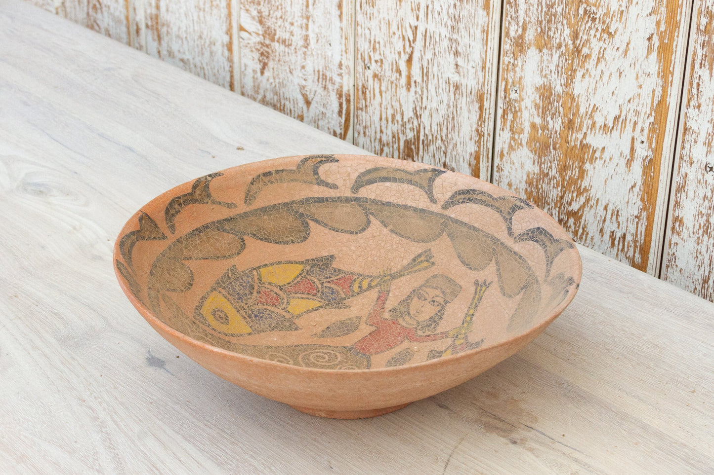 Antique Islamic Persian Pottery Bowl