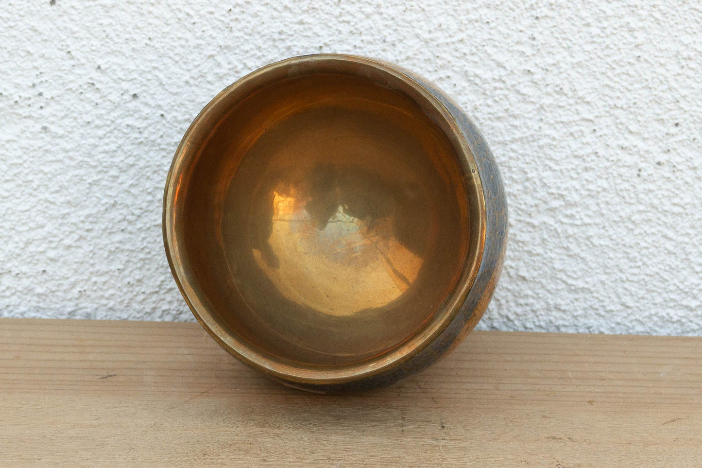 Vintage Kashmiri Blue & Gold Enamel Bowl