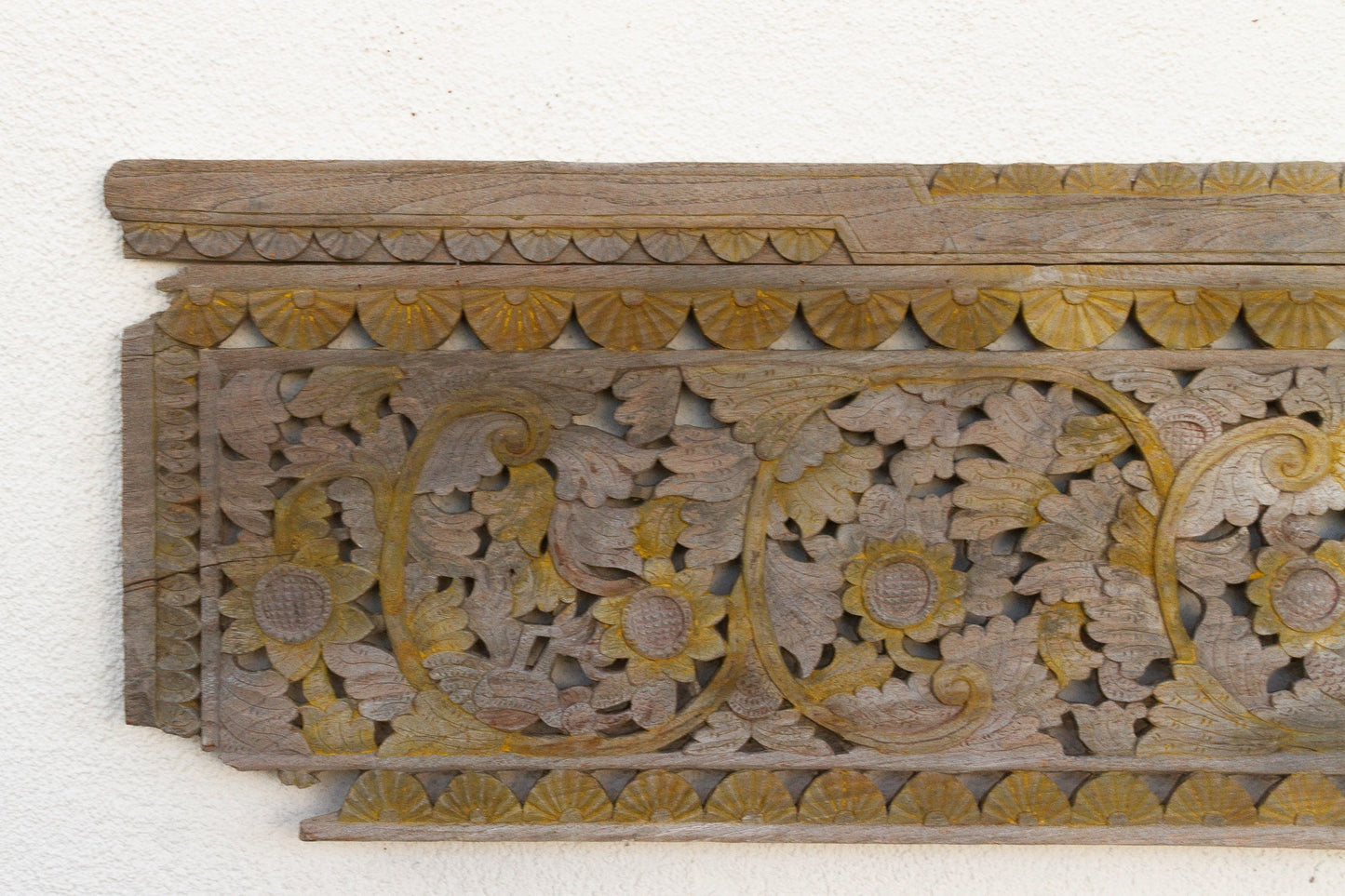 Eternal Bloom Gateway - Antique Architectural Panel