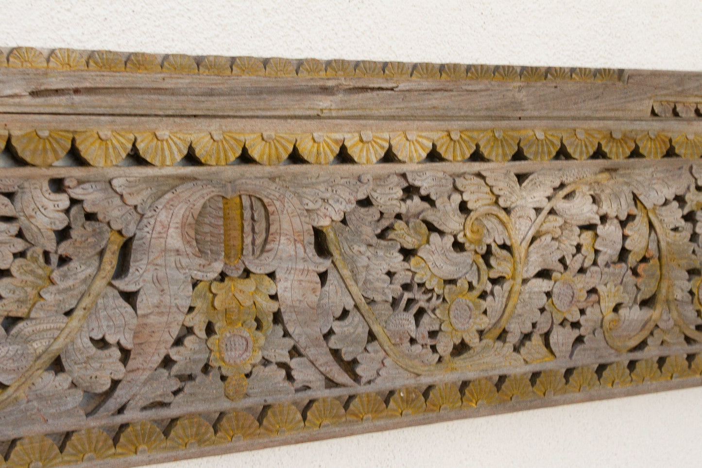 Eternal Bloom Gateway - Antique Architectural Panel