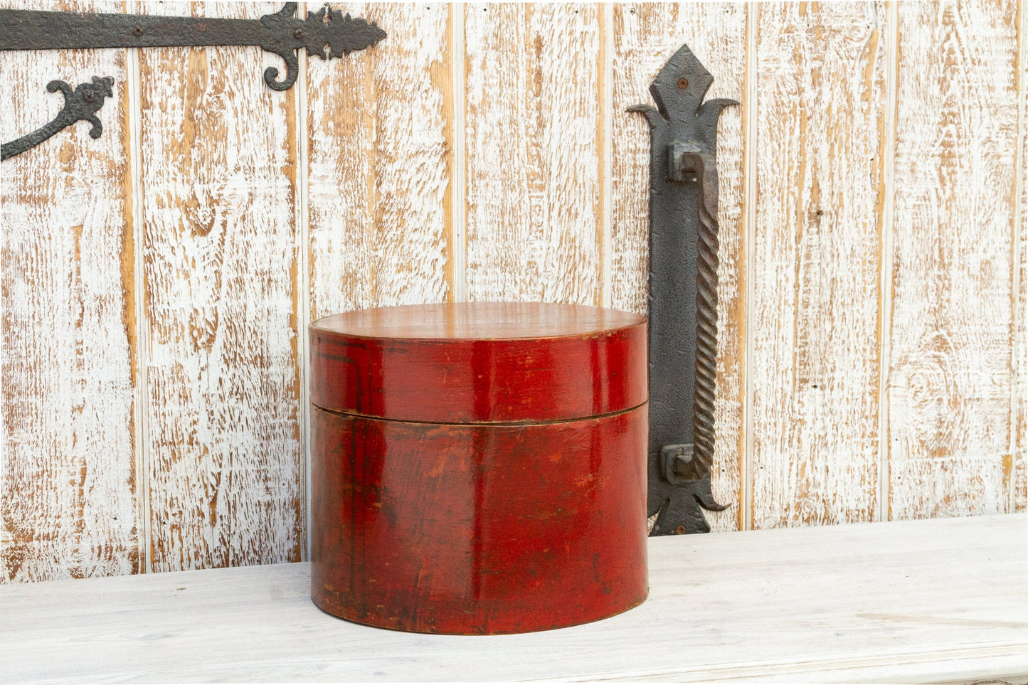 Antique Burmese Shwe Zawa Red Betel Box