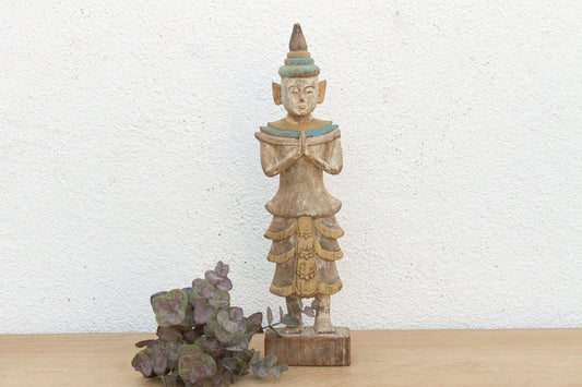Antique Burmese Standing Nat Spirit Statue