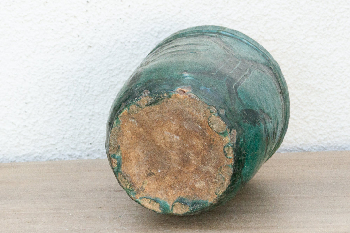 Vintage Forest Echo Glaze Asian Vase