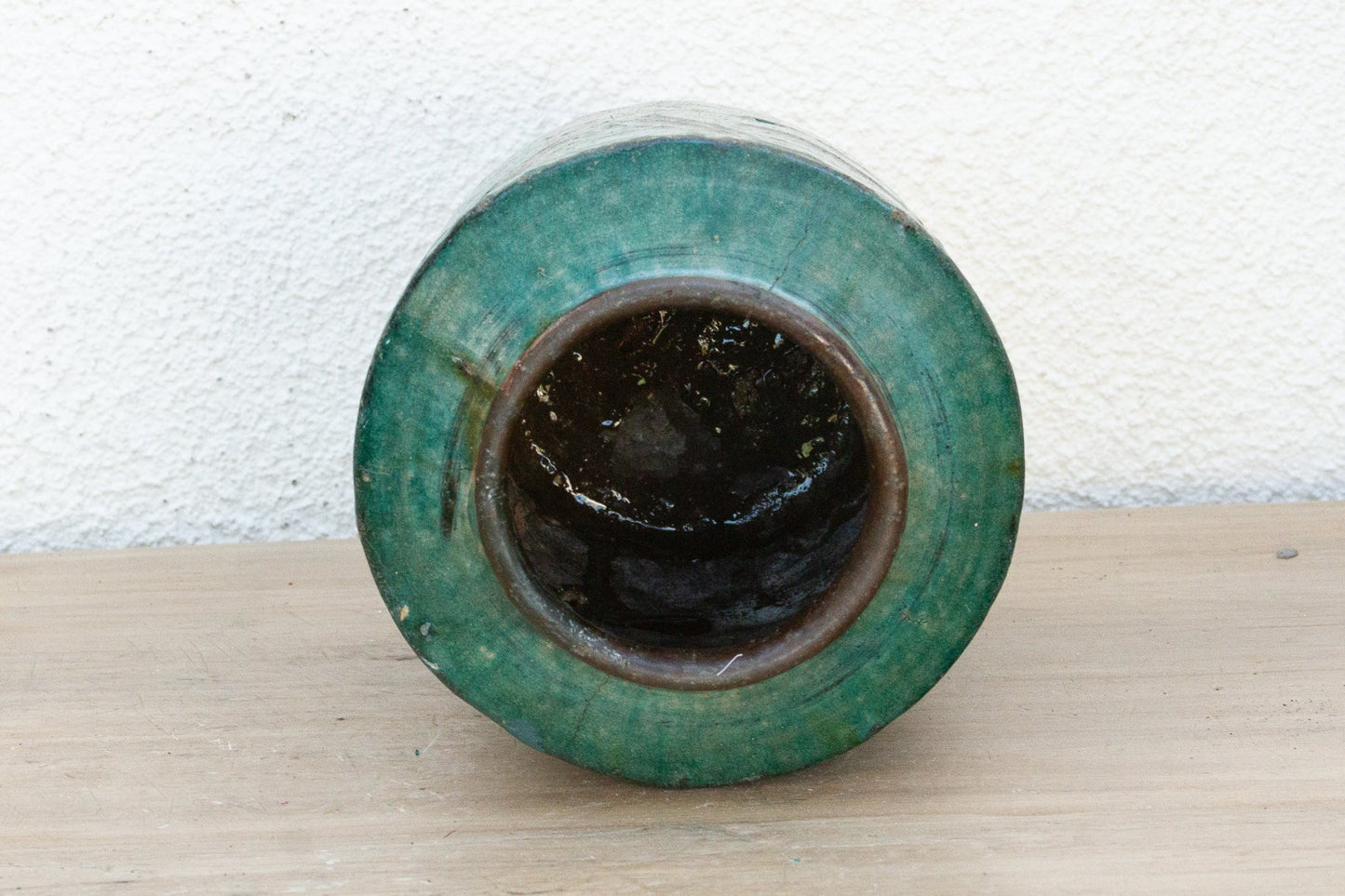 Vintage Forest Echo Glaze Asian Vase