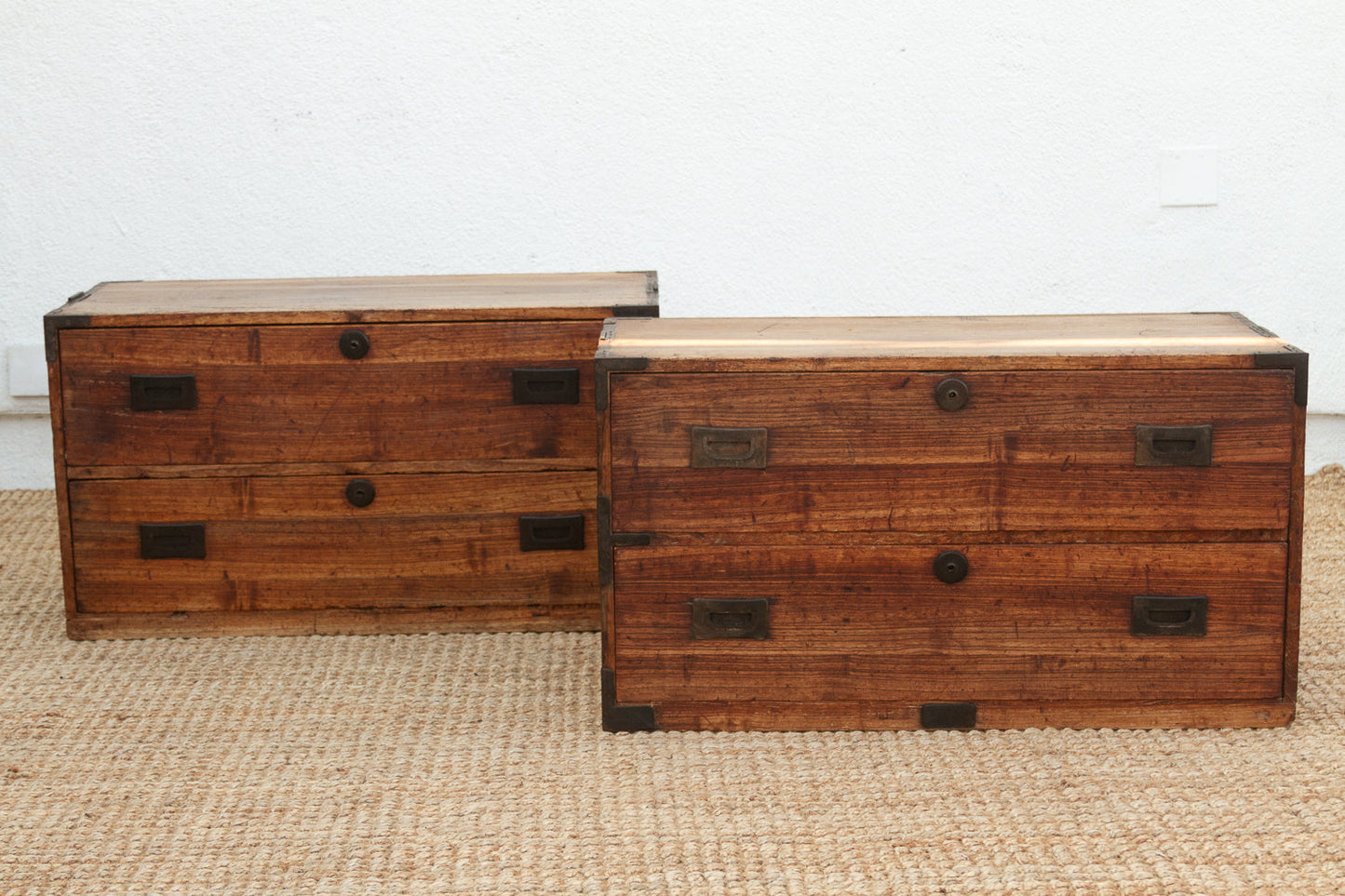 Antique Japanese Stacking Tansu Chest