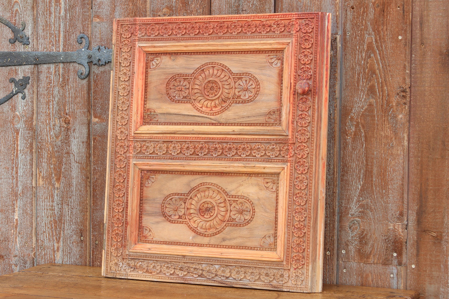 Antique Tall Chinar Kashmir Wood Panel