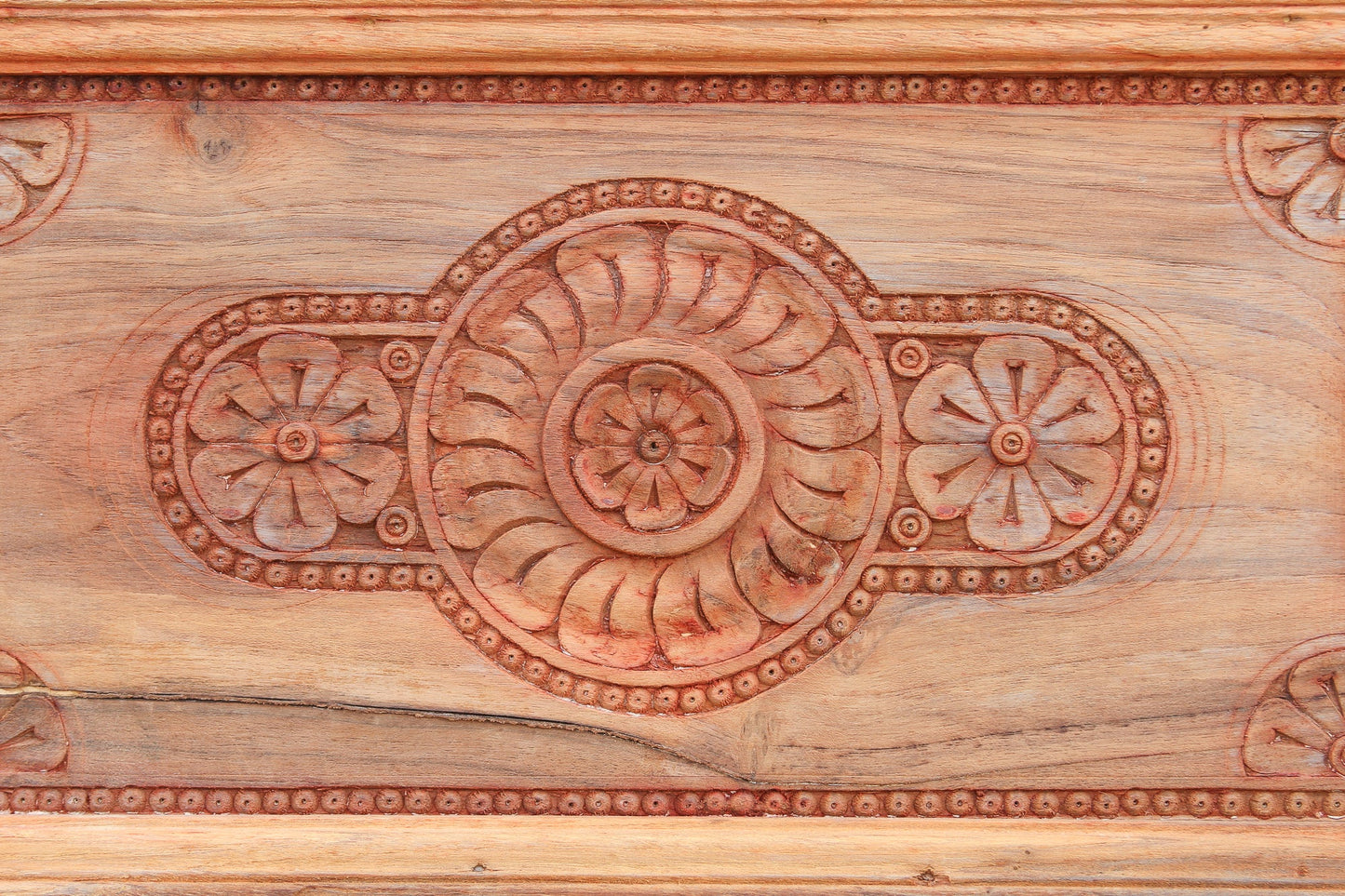 Antique Tall Chinar Kashmir Wood Panel