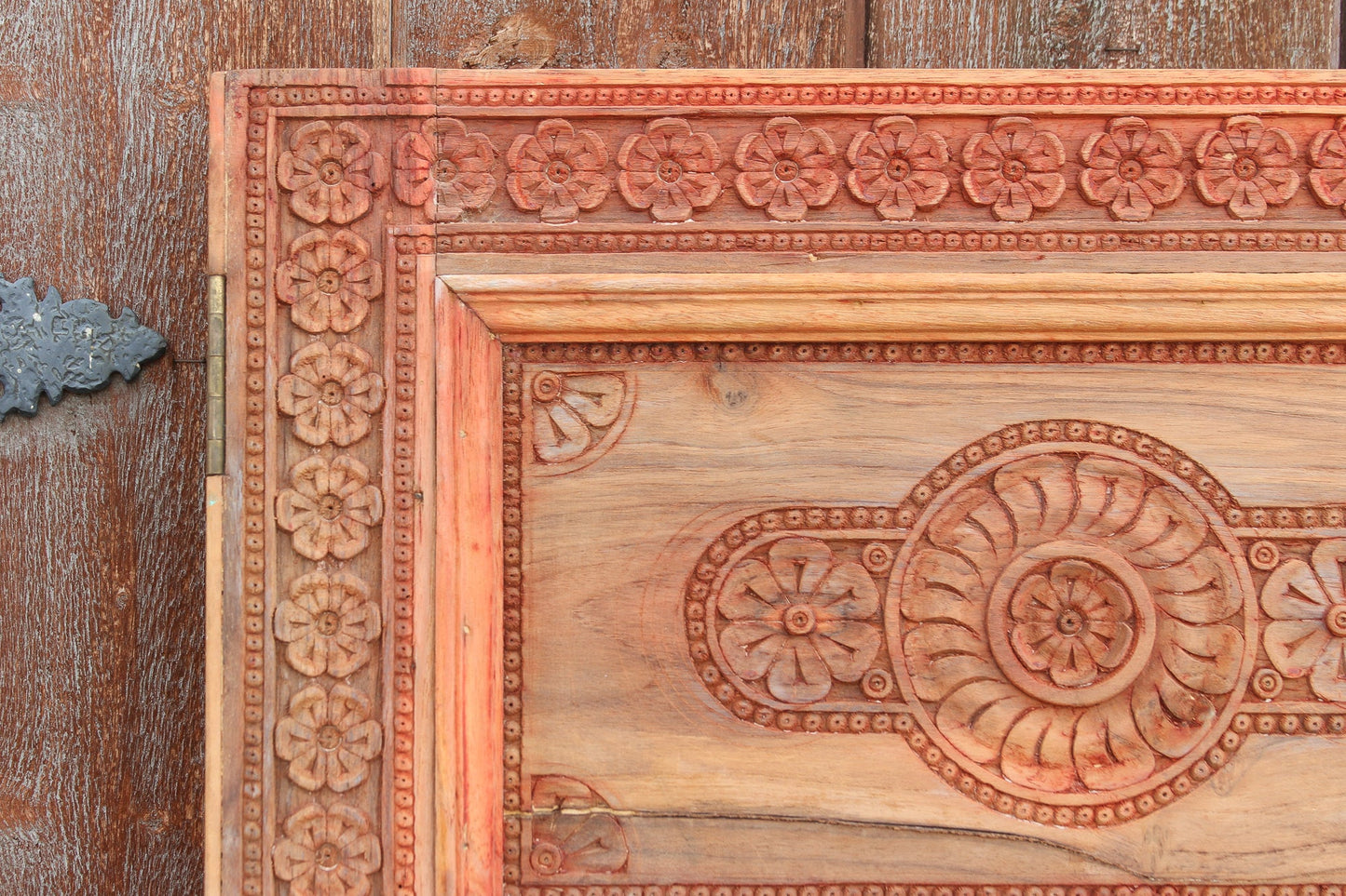 Antique Tall Chinar Kashmir Wood Panel