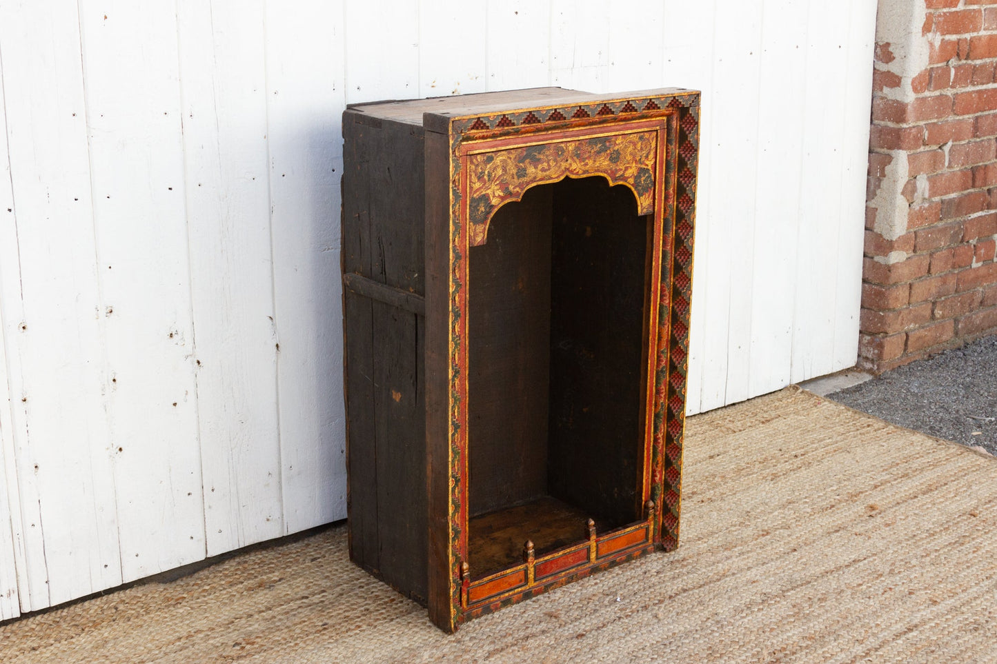 Antique Painted Tibetan Altar Shrine