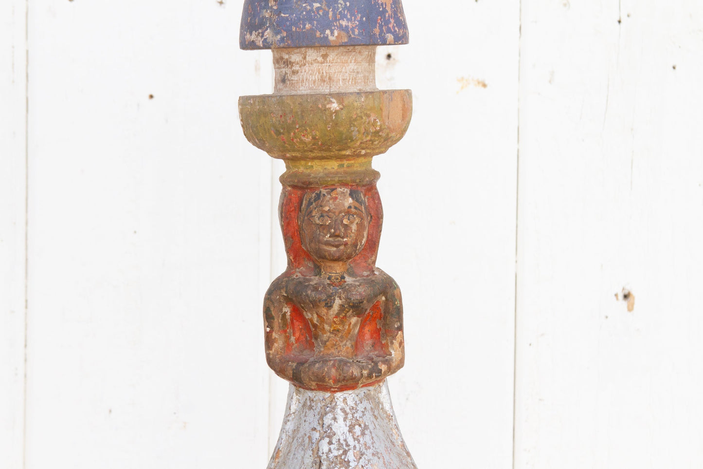 Rare 1850's Antique Indian Ceremonial Carved Post
