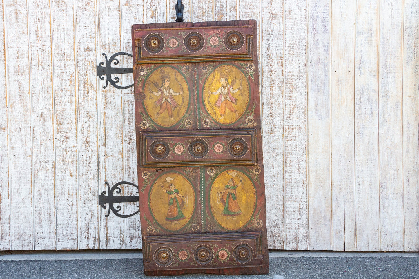 Exceptional Antique Indian Temple Door Coffee Table