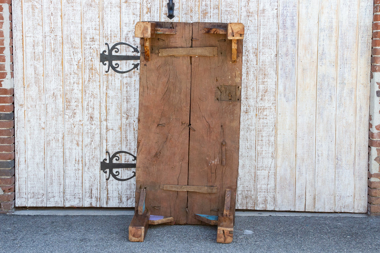 Exceptional Antique Indian Temple Door Coffee Table