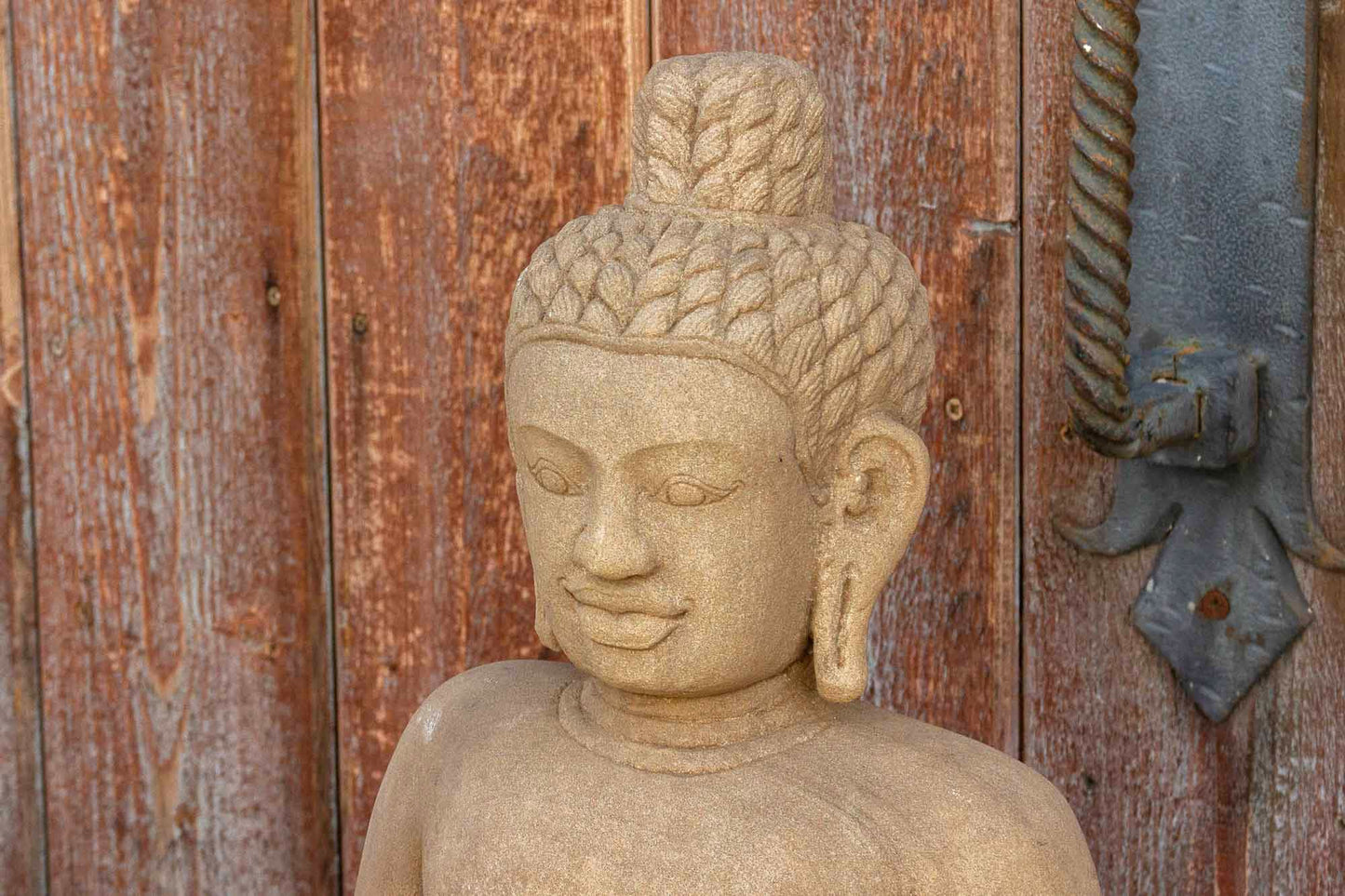 Cambodian Vintage Sandstone Khmer Deity