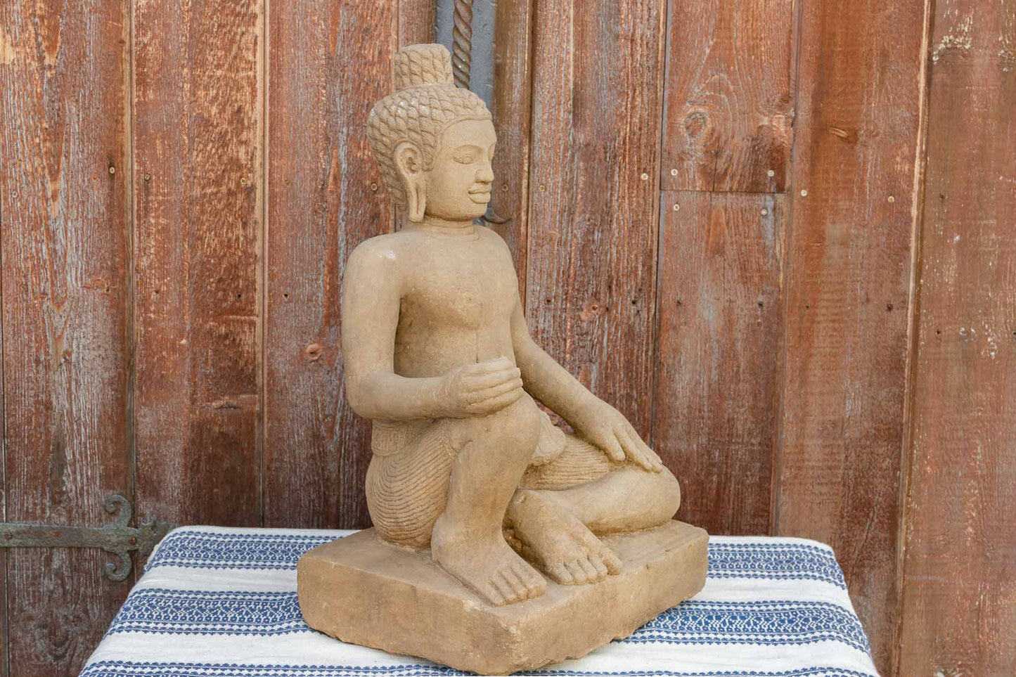 Cambodian Vintage Sandstone Khmer Deity