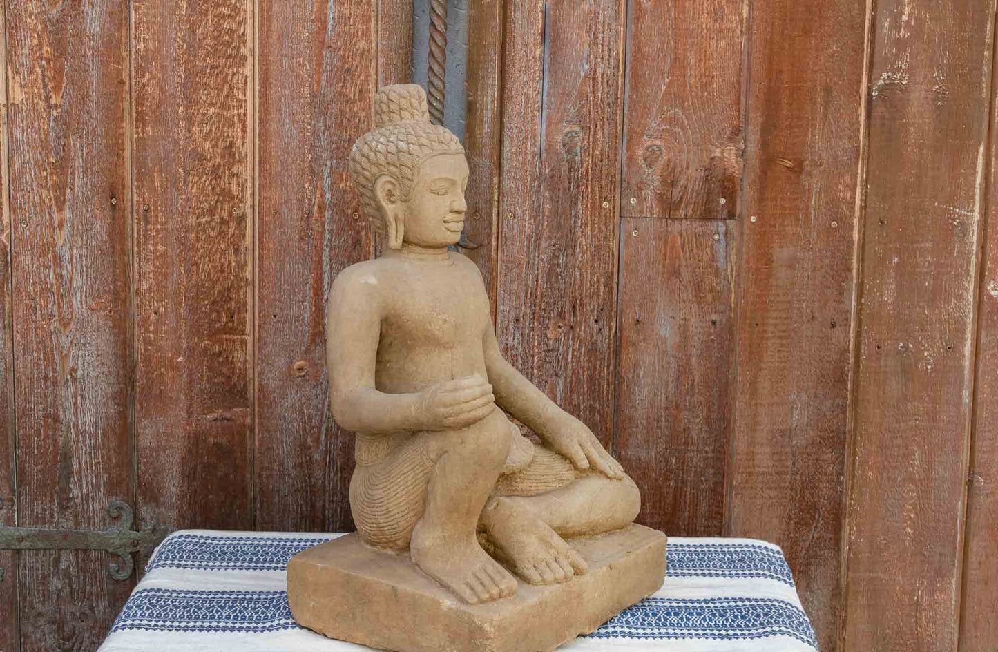 Cambodian Vintage Sandstone Khmer Deity