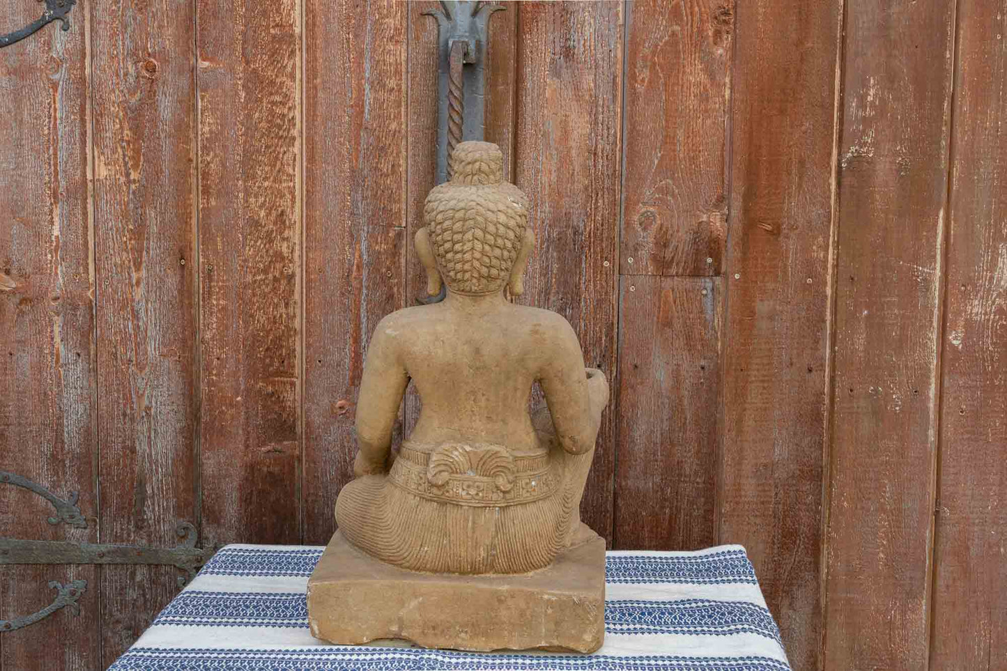 Cambodian Vintage Sandstone Khmer Deity