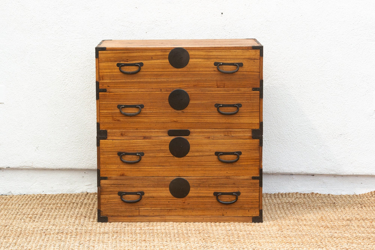 Antique Japanese 2-Piece Tansu Dresser