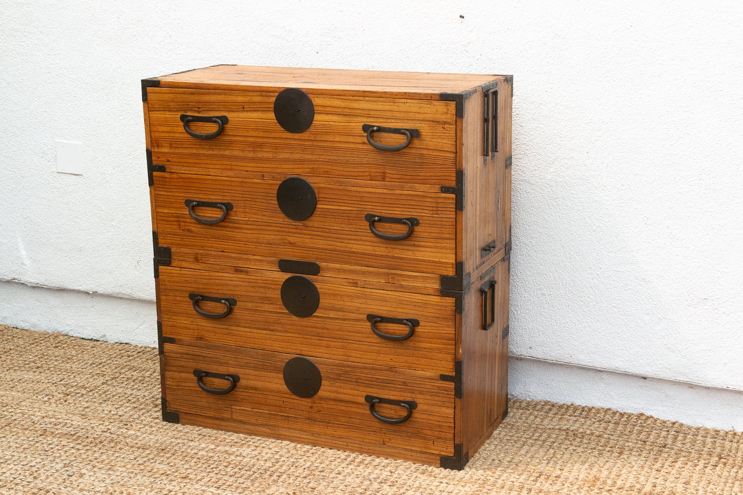 Antique Japanese 2-Piece Tansu Dresser