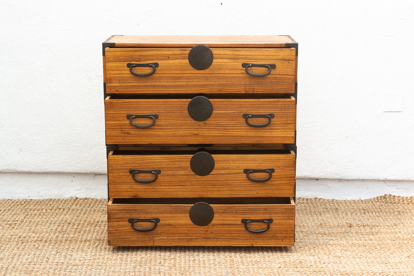 Antique Japanese 2-Piece Tansu Dresser