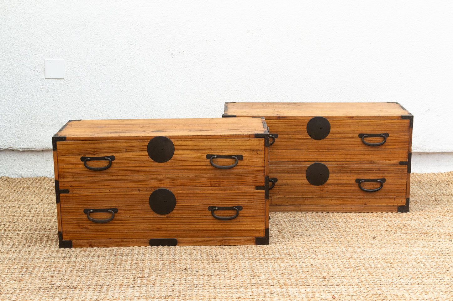 Antique Japanese 2-Piece Tansu Dresser