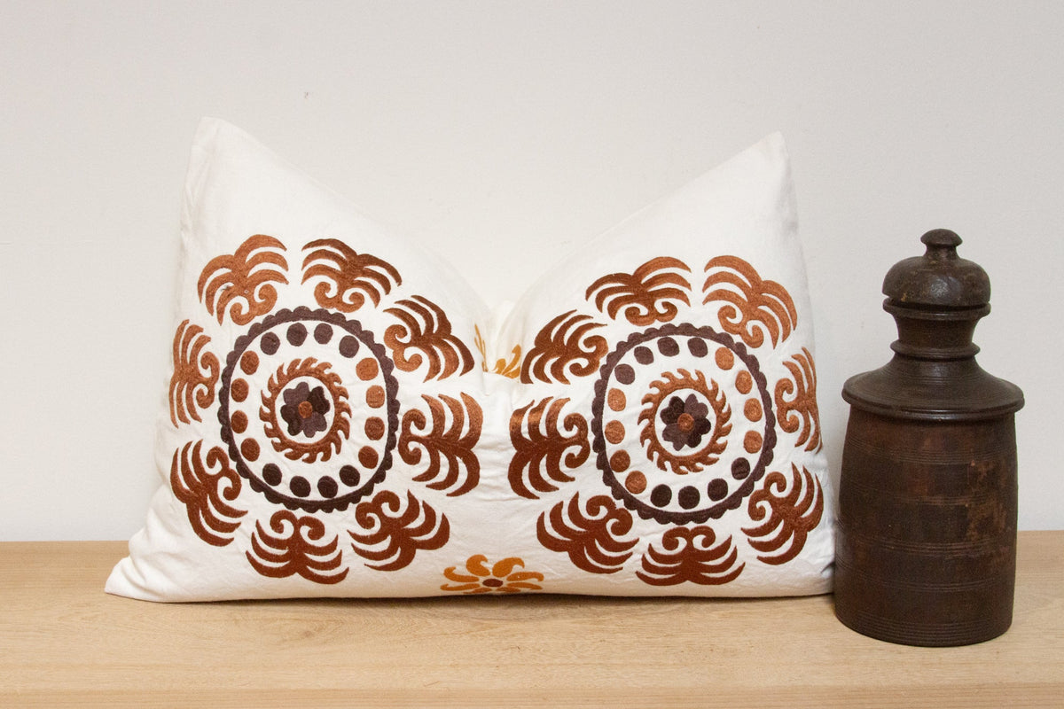 Chamoisee Suzani Pillow Cover
