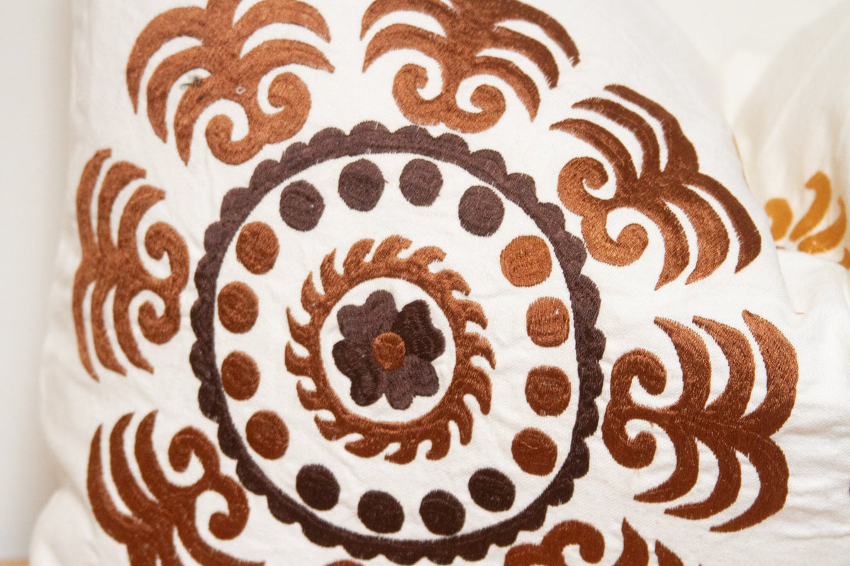 Chamoisee Suzani Pillow Cover