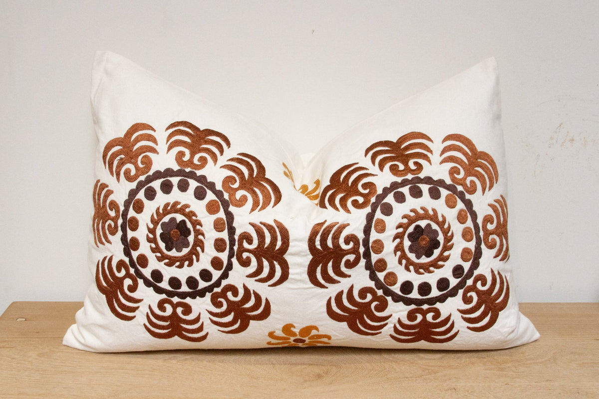 Chamoisee Suzani Pillow Cover
