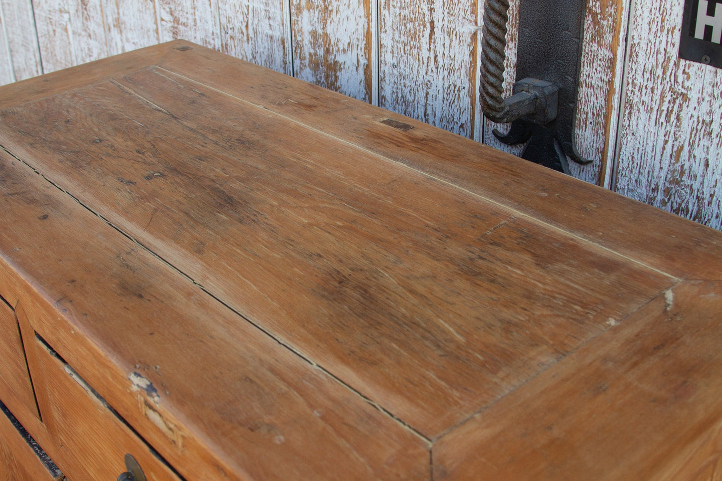 Charming Antique Chinese Farmhouse Buffet Cabinet