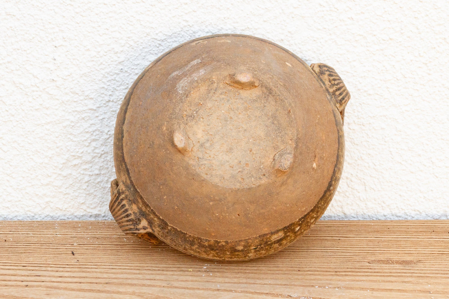 Vintage Chinese Terracotta Jar – Large-Handled Storage Vessel